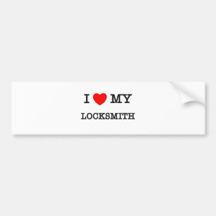 I Love My LOCKSMITH Bumper Sticker