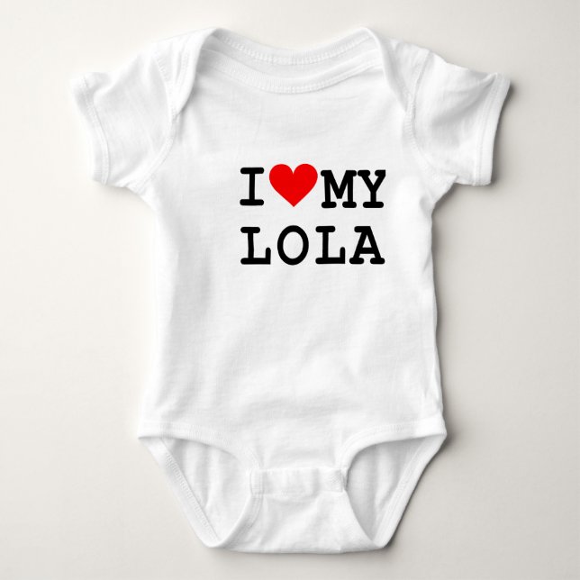 I love my lola baby bodysuit (Front)