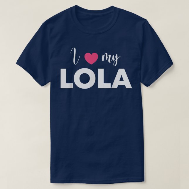 I love my Lola cute Filipino grandmother  T-Shirt (Design Front)