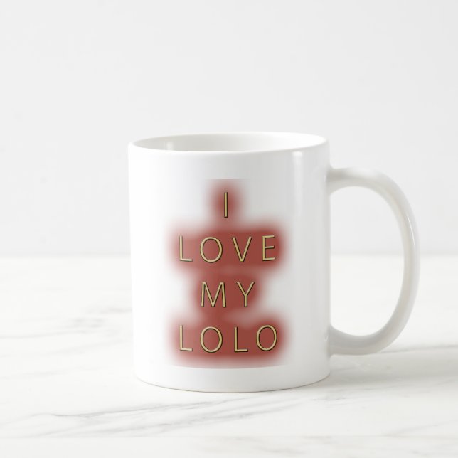 I Love My Lolo (White) Coffee Mug (Right)