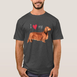 I Love my Longhaired Dachshund T-Shirt