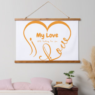 I Love My Love 🖤: Still falling for you Hanging Tapestry