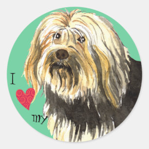I Love my Lowchen Classic Round Sticker