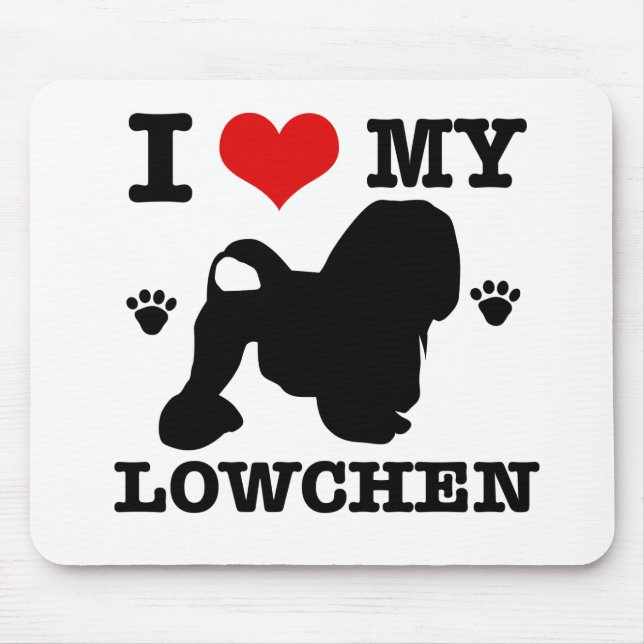 I Love my Lowchen Mouse Pad (Front)