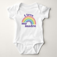 I Love My Madre - Cute Rainbow 