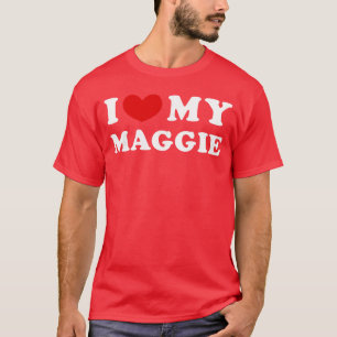 I Love My Maggie I Heart My Maggie retro T-Shirt