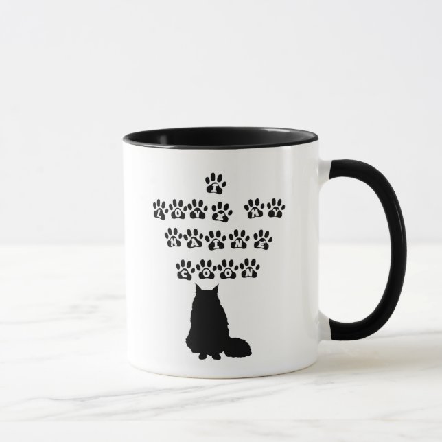 I Love My Maine Coon--Black Text Mug (Right)