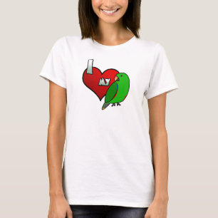 I Love my Male Vosmaeri Eclectus TShirt