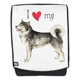 I Love my Malemute Backpack