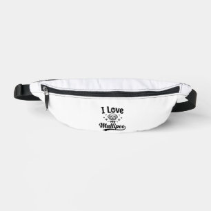 I Love My Maltipoo Vintage Engraving Dog Design_1 Bum Bags