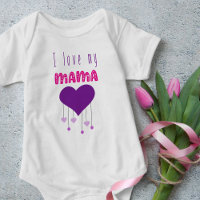 I love my Mama Bright Hearts Matching Mama Mini