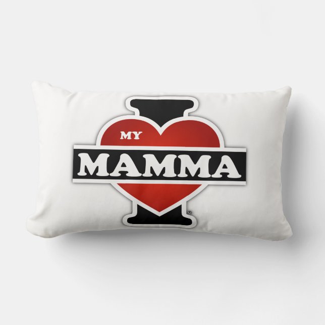 I Love My Mamma Lumbar Cushion (Front)