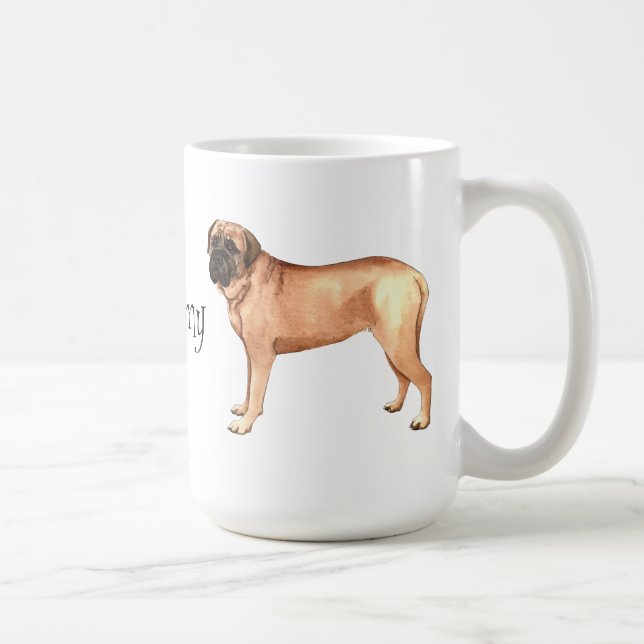 I Love my Mastiff Coffee Mug (Right)