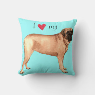 I Love my Mastiff Cushion