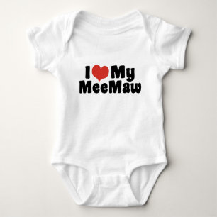 I Love My MeeMaw Baby Bodysuit