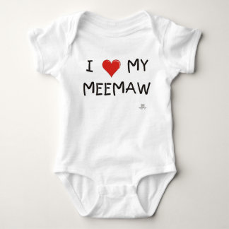 I LOVE MY MEEMAW. Infant Creeper. Baby Bodysuit