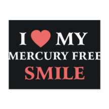 I Love My Mercury Free Smile Postcard