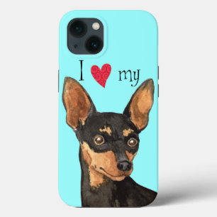 I Love my Min Pin iPhone 13 Case