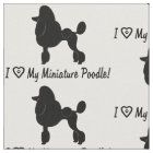 I Love My Miniature Poodle with Heart and Paws