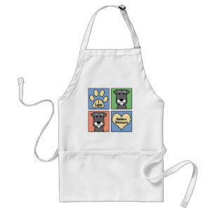 I Love My Miniature Schnauzer Standard Apron