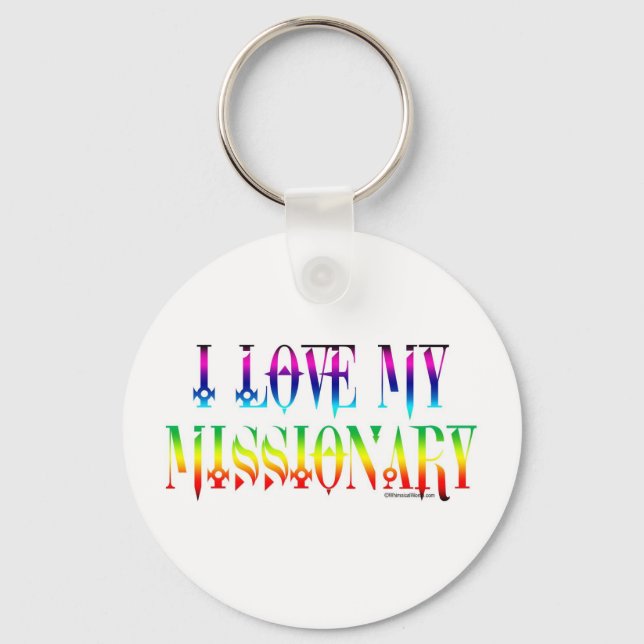 I LOVE MY MISSIONARY KEY RING (Front)