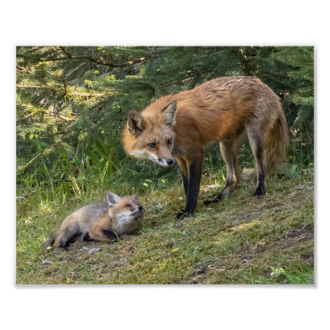 I Love My Mom Photo Print (Front)