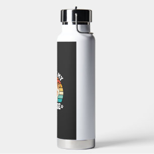 I Love My Moose Retro Collie Dog Water Bottle