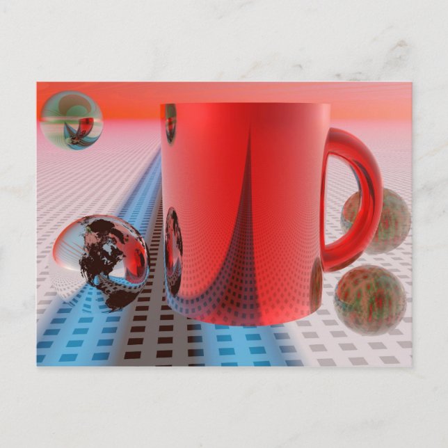 I love my morning coffee postcard (Front)