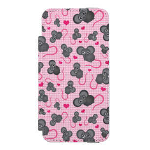 I love my mouse pattern in pink incipio watson™ iPhone 5 wallet case