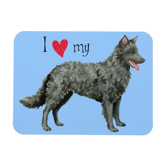 I Love my Mudi Magnet (Horizontal)