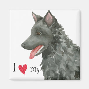 I Love my Mudi Magnet