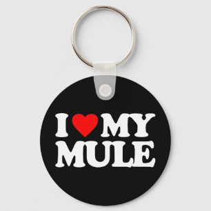 I LOVE MY MULE KEY RING