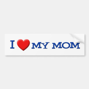 I Love My Mum Bumper Sticker