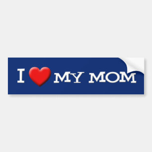I Love My Mum Bumper Sticker