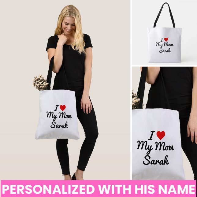 I Love My Mum Create Your Own Mothers Name Crossbody Bag (I Love My Mom Create Your Own Mothers Name Bag)