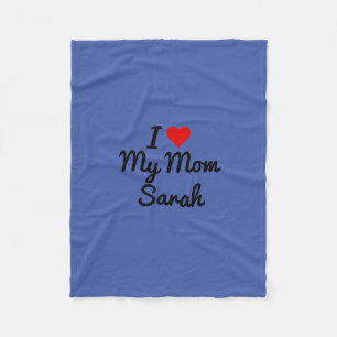 I Love My Mum Create Your Own Mothers Name Fleece Blanket