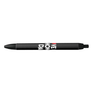 I Love My Mum & Dad - Celebrate Family Mother Fath Black Ink Pen
