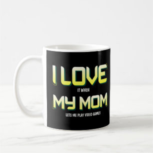 I Love My Mum Gamer Teen Boys Video Games Coffee Mug