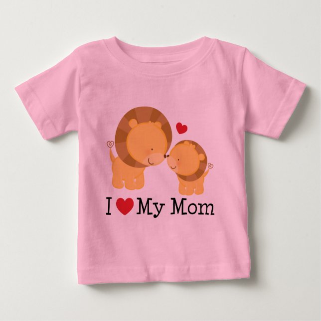 I Love My Mum Kids Baby T-Shirt (Front)