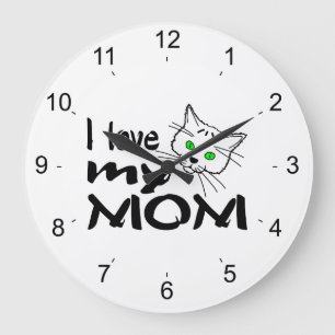 I Love My Mum Large Clock