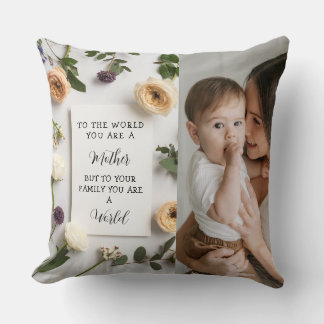 I Love My Mum Mother's day Floral Keepsake Cushion