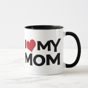 I Love My Mum Mother's Day Ringer Mug