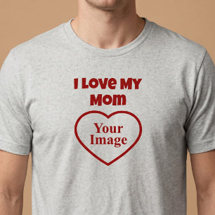 I Love My Mum Photo Tri-Blend Shirt