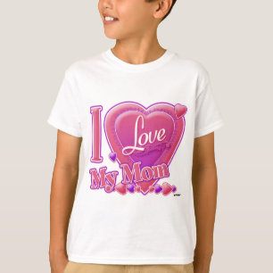 I Love My Mum pink/purple - heart T-Shirt