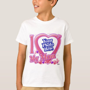 I Love My Mum pink/purple - photo T-Shirt