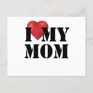I Love My Mum Postcard