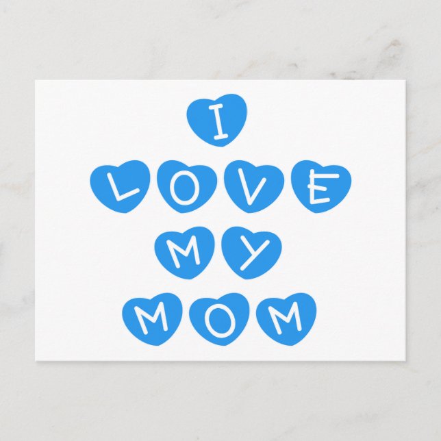 I Love My Mum Postcard (Front)