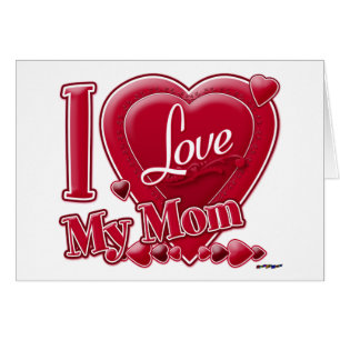 I Love My Mum red - heart