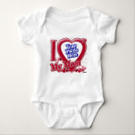 I Love My Mum red heart - photo Baby Bodysuit<br><div class="desc">I Love My Mum red heart - photo</div>