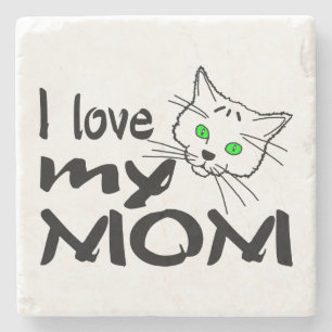 I Love My Mum Stone Coaster